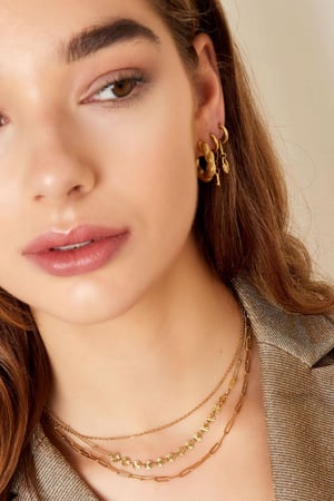 Necklace 3 layers Gold Color Stainless Steel h5 Picture4